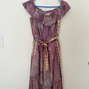 Tie dye maxi dress